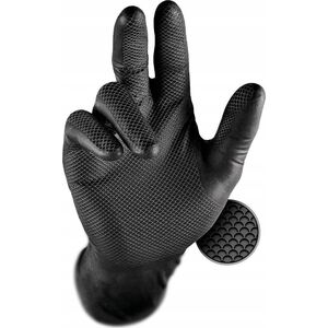 Grippaz Rękawiczki Nitrylowe Grippaz 246 Black 50 sztuk BL