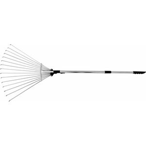 AWTools Grabie wachlarzowe druciane regulowane 15-zębne 55x163cm teleskopowe AW00093