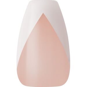 Kiss KISS Sztuczne paznokcie na klej Classy Nails, Silk Dress, White, Medium Coffin