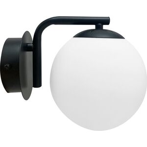 Kinkiet Candellux AMADEO lampa kinkiet czarny 1x40W E14 klosz biały 21-35448
