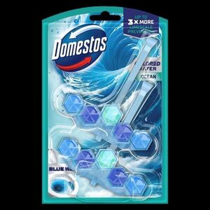 Unilever DOMESTOS Kostka toaletowa Power 5 Blue Water Ocean 2 x 48 g