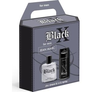 DRAMERS JEAN MARC X Black Zestaw prezentowy męski - dezodorant 150 ml + woda po goleniu 100 ml