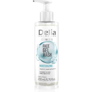Delia Clean Skin Nawilżający żel do mycia twarzy 200ml