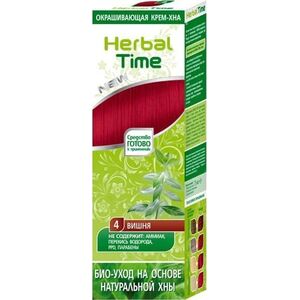 ENERGY OF VITAMINS HERBAL TIME Henna do włosów naturalna 4 Wiśnia