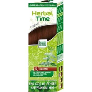 ENERGY OF VITAMINS HERBAL TIME Henna do włosów naturalna 5 Kasztan