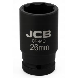 JCB Καρυδάκι κρούσης 1/2" 26mm (6-γωνιακό)