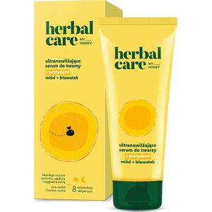 HERBAL CARE My Honey Ultranawilżające Serum do twarzy z peptydami + miód i bławatek na dzień i noc - do cery suchej i bardzo suchej 50 ml