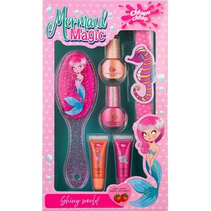 CHLAPU CHLAP Mermaid Magic Zestaw dziecięcy ze szczotką, lakierami do paznokci, pilniczkiem i błyszczykami do ust
