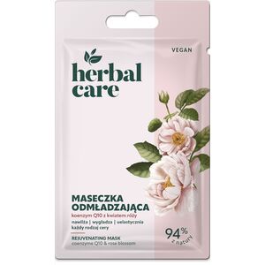 HERBAL CARE Vegan Odmładzająca Maseczka na twarz - Koenzym Q10 z Kwiatem Róży 7 g