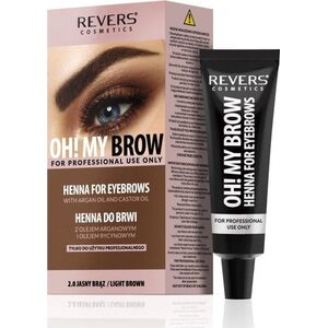 REVERS Oh! My Brow Henna kremowa do brwi - jasny brąz