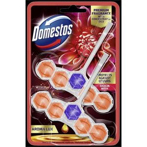 Domestos kostka toaletowa power 5 aroma lux dahlia flower & dragonfruit 2 x 55 g 110g