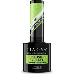 CLARESA Brush Easy Gel Żel do paznokci - Glitter Pistachio 5 g