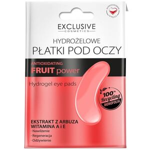 EXCLUSIVE COSMETICS Fruit Power Płatki hydrożelowe pod oczy Regenerujące 1 para