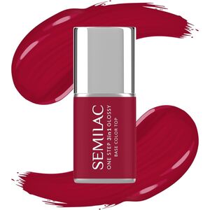 SEMILAC One Step Glossy 3in1 Lakier hybrydowy do paznokci S575 Dark Red 7 ml