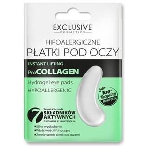 EXCLUSIVE COSMETICS Pro-collagen Płatki hipoalergiczne pod oczy Liftingujące 1 para