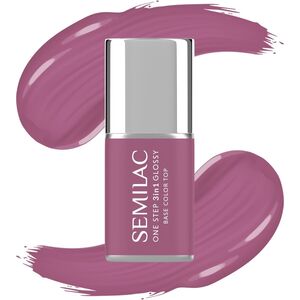 SEMILAC One Step Glossy 3in1 Lakier hybrydowy do paznokci S205 Purple Beige 7 ml