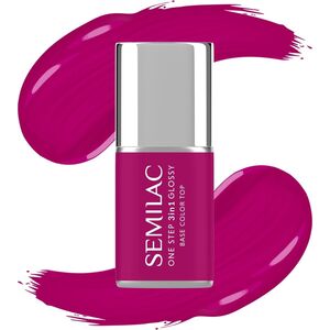 SEMILAC One Step Glossy 3in1 Lakier hybrydowy do paznokci S595 Bright Purple 7 ml