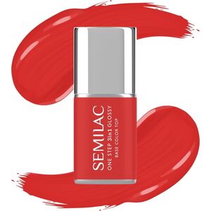 SEMILAC One Step Glossy 3in1 Lakier hybrydowy do paznokci S530 Scarlet 7 ml