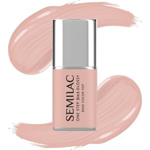SEMILAC One Step Glossy 3in1 Lakier hybrydowy do paznokci S450 Light Peach 7 ml
