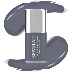 SEMILAC One Step Glossy 3in1 Lakier hybrydowy do paznokci S185 Stone Grey 7 ml