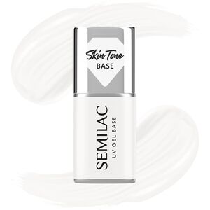 SEMILAC Skin Tone Baza coverowa do lakierów hybrydowych półtransparentna Coconut Cream 7 ml