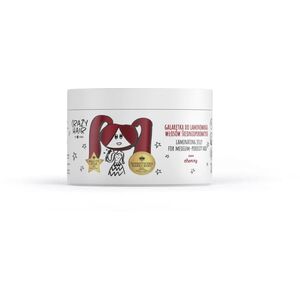 HISKIN Crazy Hair Galaretka do laminowania włosów średnioporowatych - Cherry (wiśnia) 300 ml