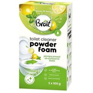 BRAIT Wulkan Pieniący proszek do czyszczenia toalet Lemon & Basil 3 x 100 g