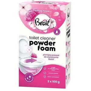 BRAIT Wulkan Pieniący proszek do czyszczenia toalet Cotton Flower 3 x 100 g