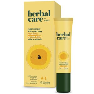 HERBAL CARE My Honey Regenerujący Krem pod oczy z olejkiem z pestek malin + miód i rokitnik na dzień i noc 15 ml