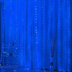 Κουρτίνα Ledowa (300 λαμπτήρες LED) 3m x 3m ΜΠΛΕ / NIEBIESKI