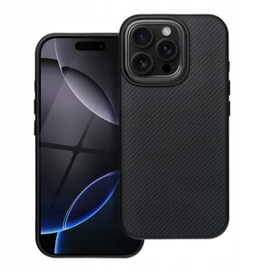 Κάλυμμα Carbon Elite Mag συμβατό με MagSafe ταιριάζει στο IPHONE 16 PRO MAX μαύρο