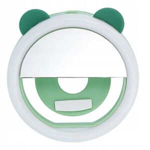 Δαχτυλίδι LED Λάμπα για selfie στο τηλέφωνο RK12 πράσινο αρκουδάκι