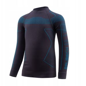 Παιδική μπλούζα THERMO KIDS LS1611K γραφίτης/μπλε 104/110