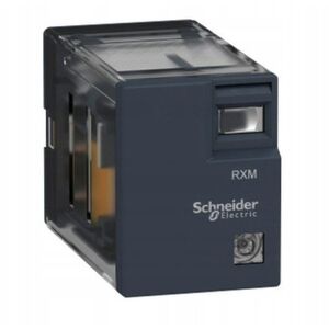 Ρελέ SCHNEIDER Harmony RXM2LB2BD μινιατούρα zelio RXM2l LED 24V DC, 5A, 2 επαφές C/O μαύρο