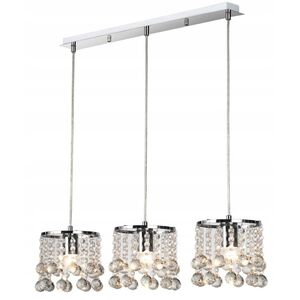 Reality London Crystal 327733-06 κρεμαστό φωτιστικό 3x40W E14 χρώμιο
