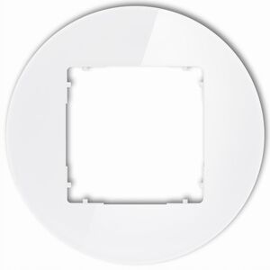 Μονή κορνίζα Karlik Icon 0-0-IRSO-1 καθολική στρογγυλή γυάλινη λευκή
