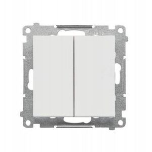 Διακόπτης κηροπήγιο Kontakt-Simon 55 TW5.01/114 μονάδα 10 AX, 250V~, ταχυσύνδεσμοι ανοιχτό γκρι ματ
