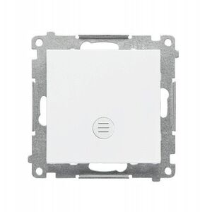 Μονοπολικός διακόπτης Kontakt-Simon 55 TW1L.01/111 με φωτισμό LED, μονάδα 10 AX, 250V~, γρήγορες συνδέσεις, λευκό ματ