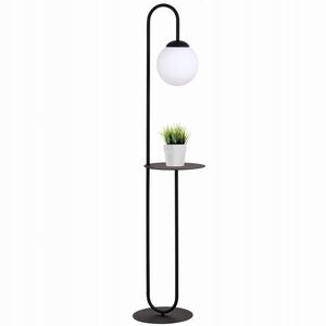 Emibig Bari 1235/LP1 επιδαπέδιο φωτιστικό 1x10W E14 λευκό/μαύρο