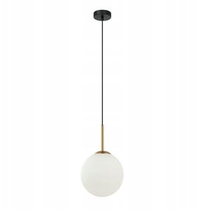 Italux Deore PND-5578-1S-BRO-BK κρεμαστό φωτιστικό 1x40W E27 λευκό/μαύρο