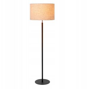 Φωτιστικό δαπέδου Lucide Maya 45709/81/38 1x40W E27 κρεμ/μαύρο