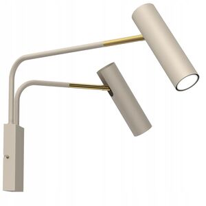 Luminex Axion 276 απλίκα φωτιστικό τοίχου 2x8W GU10 μπεζ/χρυσό