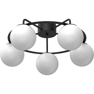 Πλαφονιέρα Luminex Ballo 5581 5x15W E27 μαύρο