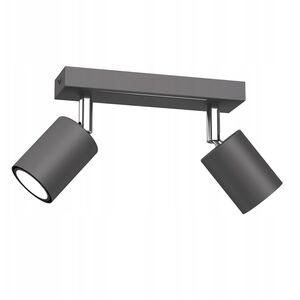 Λάμπα οροφής Luminex Striper 4464 listwa plafon 2x8W GU10 γκρι/χρώμιο