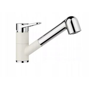 Μπαταρία WEGA-S II Silgranit-Look απαλό λευκό/χρώμιο με αποσπώμενο στόμιο