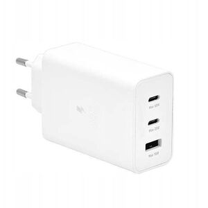 Φορτιστής τοίχου PD 2xUSB-C 65W 1xUSB Λευκό BULK