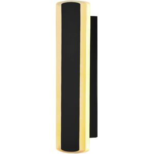 CANDELLUX STICK lampa ścienna zewnetrzna L-30 czarny 12W  klosz opal IP65 21-35868