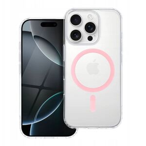 Drop Glue Colorful Ring Mag Cover συμβατό με MagSafe ταιριάζει στο IPHONE 13 MINI ροζ