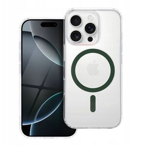 Drop Glue Colorful Ring Mag Cover συμβατό με MagSafe ταιριάζει στο IPHONE 13 PRO MAX σκούρο πράσινο