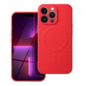 Θήκη SILICONE MAG COVER συμβατή με MagSafe για IPHONE 16e (SE 4 2025) κόκκινο
